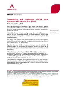 Transmission  and  Distribution:  AREVA signs