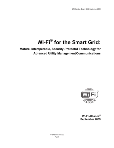 Wi-Fi for the Smart Grid: ®