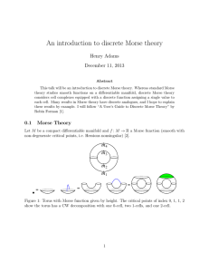 An introduction to discrete Morse theory Henry Adams December 11, 2013