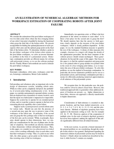 AN ILLUSTRATION OF NUMERICAL ALGEBRAIC METHODS FOR