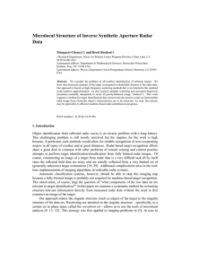 Microlocal Structure of Inverse Synthetic Aperture Radar Data Margaret Cheney and Brett Borden