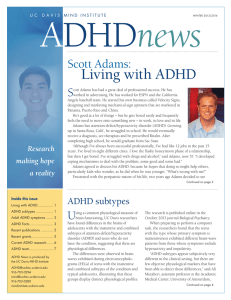 A DHD news Living with ADHD