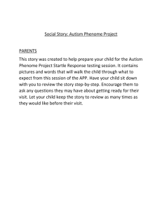 Social Story: Autism Phenome Project  PARENTS