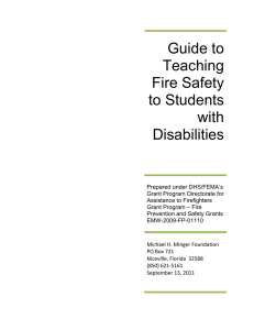 Guide to Teaching Fire Safety