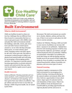 Eco-Healthy Child Care helps early childhood