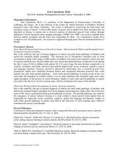 Eric Courchesne, Ph.D. M.I.N.D. Institute Distinguished Lecturer Series- December 8, 2004
