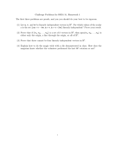 Challenge Problems for SSEA 51, Homework 1