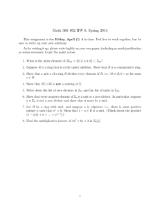 Math 366–002 HW 6, Spring 2014