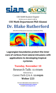 Dr. Blake Rutherford ​ CSU Math Department PhD Alumni