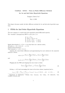 ColoState Notes on Finite Diﬀerence Methods MATH451