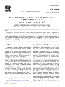 An overview of research on Eulerian–Lagrangian localized adjoint methods (ELLAM)