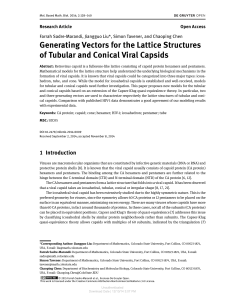Generating Vectors for the Lattice Structures Research Article Open Access