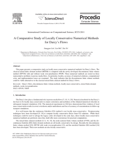 A Comparative Study of Locally Conservative Numerical Methods for Darcy’s Flows