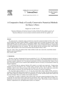 A Comparative Study of Locally Conservative Numerical Methods for Darcy’s Flows