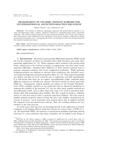 DEVELOPMENT OF CFL-FREE, EXPLICIT SCHEMES FOR MULTIDIMENSIONAL ADVECTION-REACTION EQUATIONS