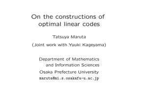 On the constructions of optimal linear codes