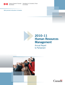 2010–11 Human Resources Management Annual Report