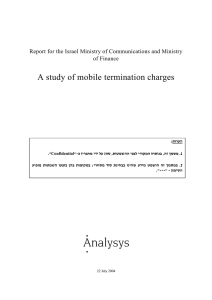 A study of mobile termination charges of Finance