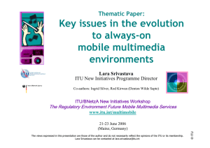 Key issues in the evolution to always-on mobile multimedia environments