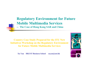 Regulatory Environment for Future Mobile Multimedia Services