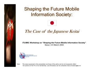 Shaping the Future Mobile Information Society: