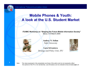 Mobile Phones &amp; Youth: A look at the U.S. Student Market