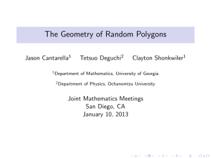 The Geometry of Random Polygons