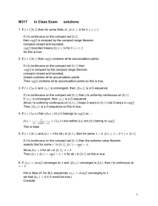 M317 In Class Exam solutions