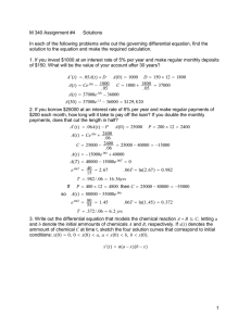 M 340 Assignment #4 Solutions