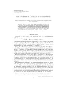 PROCEEDINGS OF THE AMERICAN MATHEMATICAL SOCIETY Volume 00, Number 0, Pages 000–000