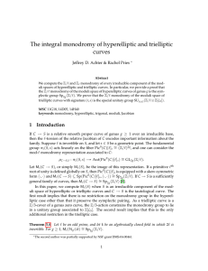 The integral monodromy of hyperelliptic and trielliptic curves