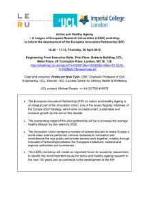 Active and Healthy Ageing workshop