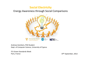 Social Electricity Energy Awareness through Social Comparisons