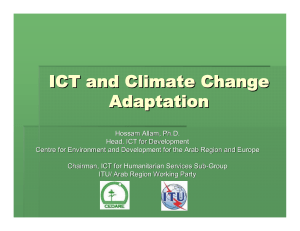 ICT and Climate Change Adaptation