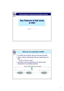 Key Features of QoS study in NGN