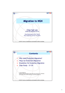 Migration to NGN Chae Sub Lee Contents