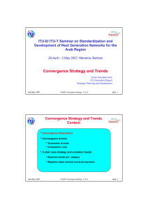 ITU - D/ ITU T Seminar on Standardization and