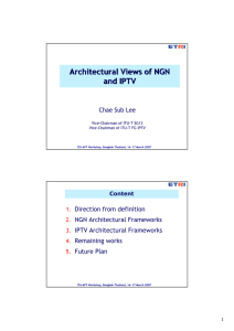 Architectural Views of NGN and IPTV