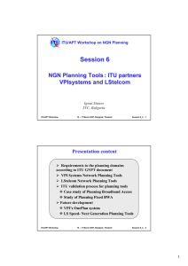 Session 6 NGN Planning Tools :