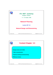 Content Chapter 3.3 ITU / BDT