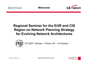 Regional Seminar for the EUR and CIS for Evolving Network Architectures