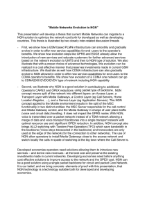 &#34;Mobile Networks Evolution to NGN&#34;