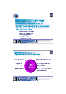 TECHNOLOGY OPTIONS FOR EVOLUTION FROM EXISTING MOBILE SYSTEMS TO IMTS