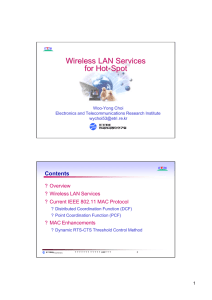 Wireless LAN Services for Hot - Spot