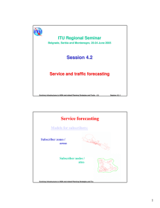 Session 4.2 Service forecasting ITU