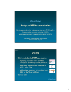 Analysys STEM case studies ®