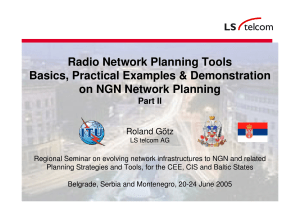 Radio Network Planning Tools Basics, Practical Examples &amp; Demonstration Part II