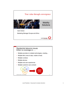 True value through convergence Mobility Solutions Residential telecoms issues