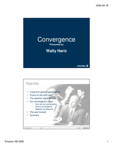 Convergence Wally Hariz Agenda 2006-06-18
