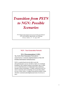 Transition from PSTN to NGN: Possible Scenarios